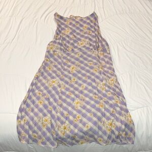 Kimchi Blue Lavender and Cream Floral Dress